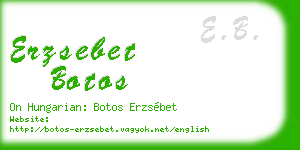 erzsebet botos business card